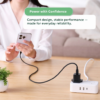 Elecom 20W C1 GAN ll Charger Adapter - Black MPA-ACAS05BFBK