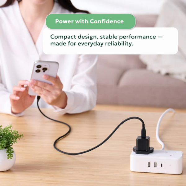 Elecom 20W C1 GAN ll Charger Adapter - Black MPA-ACAS05BFBK