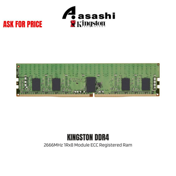 Kingston DDR4 8GB 2666MHz 1Rx8 Module ECC Registered Ram for Dell/Alienware Server