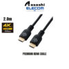 Elecom Premium HDMI Cable, 2.0m - Black