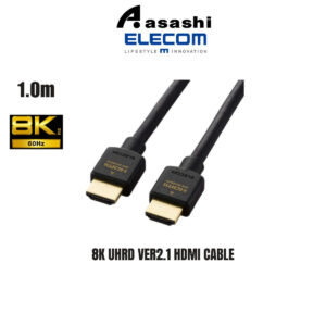 d04d6161e739202528247f8a49f1a98f.jpeg Elecom 8K UHRD Ver2.1 HDMI Cable, 1.0m - Black