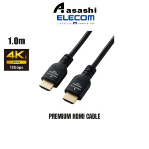 ebaad6c7f63c9b0d02e07565241f16fb.jpeg Elecom Premium HDMI Cable, 1.0m - Black
