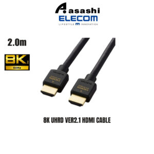 eeb5cda0f03c7c17c56036ff63d79ec1.jpeg Elecom 8K UHRD Ver2.1 HDMI Cable, 2.0m - Black