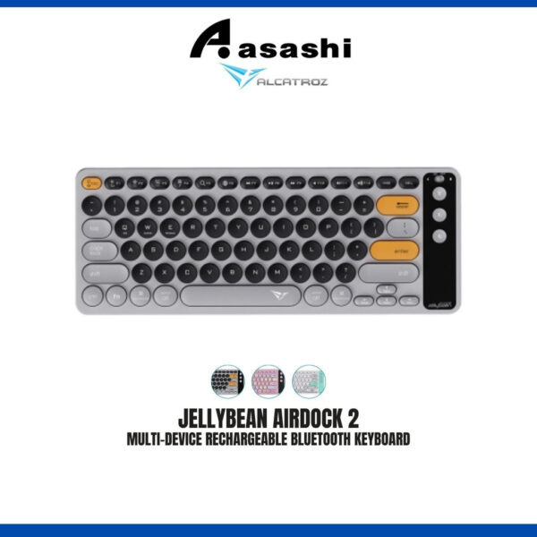 f819c6c03ea253a7768c219ecc2cb8d9.jpeg Alcatroz Jellybean AirDock 2 Multi-Device Rechargeable Bluetooth Keyboard