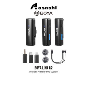 BOYA LINK A2 All-in-one Design Wireless Microphone System