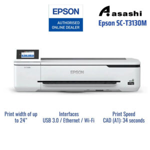 Epson SC-T3130M 24" /4-color / Epson Ultrachrome XD2 ink (MFP) , SC-T3130/T3130N Stand 24" , 3+2 On-site Warranty  Printer