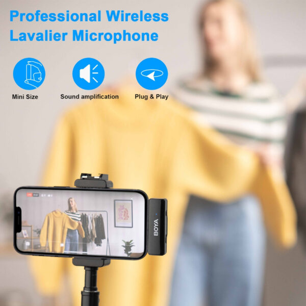 BOYA LINK A2 All-in-one Design Wireless Microphone System