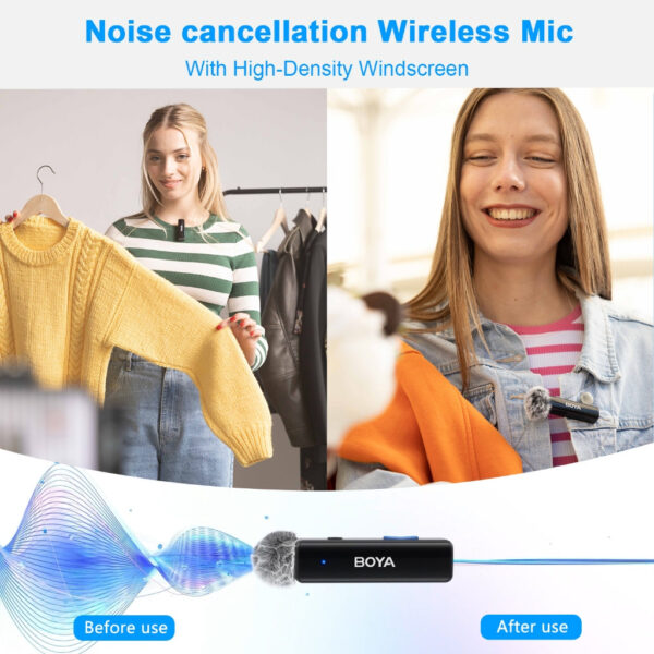 BOYA LINK A2 All-in-one Design Wireless Microphone System