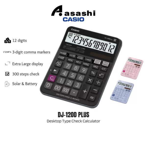 512ff40ec66e08b0f321004051a6a4f9.jpeg Casio DJ-120D PLUS Desktop Type Check Calculator
