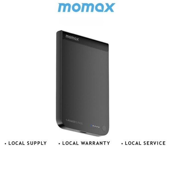 (3C Certified) Momax 1-Power S.PASS 10000mAh Qi2 Magnetic Wireless Battery Pack