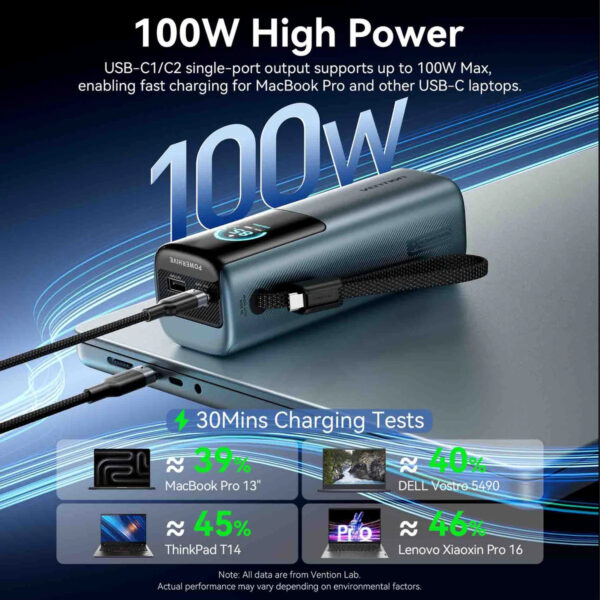 00b43f13c9ae3e8242bb7196c5b74b00.jpeg (3C Certified) Vention 20000mAh 165W PD PPS Power Bank with Built-in USB-C Digital Display - 2Y Warranty
