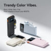 (3C Certified) Vention 10000mAh (Black) Power Bank (USB-C + USB-A) with Built-in Cable 22.5W LED Display Type - 2Y Warranty