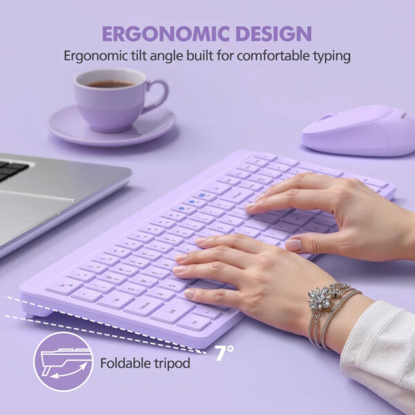 Micropack 268W 2.4G + Bluetooth Wireless Keyboard and Mouse Combo KM-268W