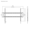 Brateck LP73-69F Affordable Heavy-Duty TV Wall Mount 60” - 120”, Max 30kg, Max VESA: 900 x 600mm