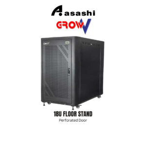 34e48f93f145dc3940bcb8f80ced5941.jpeg Gv GrowV 18u Standard 19" X 800mm Depth Standing Rack (Perforated Door)
