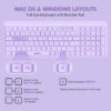 Micropack 268W 2.4G + Bluetooth Wireless Keyboard and Mouse Combo KM-268W