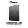 Slevcase Spotless S SLIM M-ATX Casing w/ ST380 power supply - Black