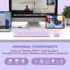 Micropack 268W 2.4G + Bluetooth Wireless Keyboard and Mouse Combo KM-268W