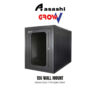 Gv GrowV 15u Standard 19" X 500mm Depth Wall Mount Rack (Glass Door / Perspex Door)