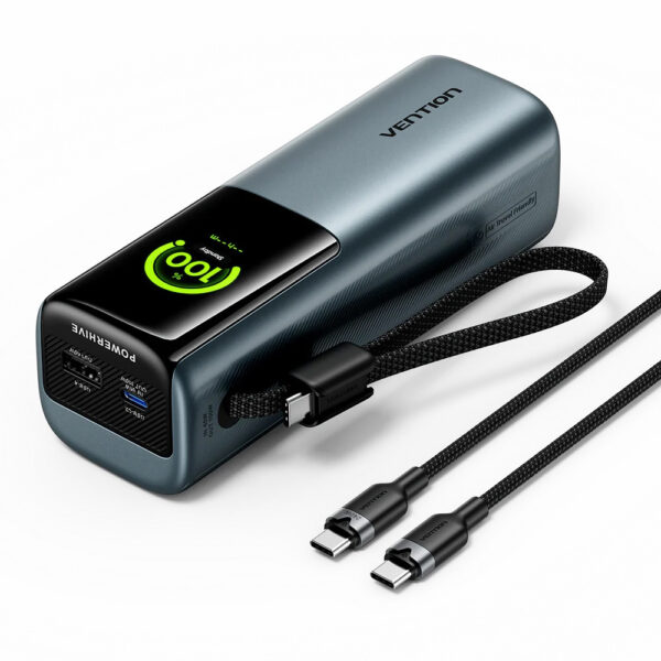 48fb63222cc62404c37ee6e15eef5876.jpeg (3C Certified) Vention 20000mAh 165W PD PPS Power Bank with Built-in USB-C Digital Display - 2Y Warranty