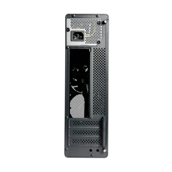 Slevcase Spotless S SLIM M-ATX Casing w/ ST380 power supply - Black