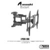 Brateck LPA50-466 37" - 70" Full-motion TV Wall Mount - Support Both Flat and Curved LED TV