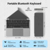Micropack Bluetooth Rechargeable Wireless Foldable Keyboard K-F01