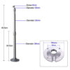 Brateck PRB-2G Universal Wall & Ceiling Projector Bracket, Max. 20kgs