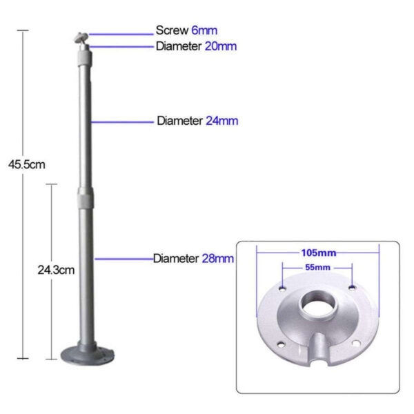 Brateck PRB-2G Universal Wall & Ceiling Projector Bracket, Max. 20kgs