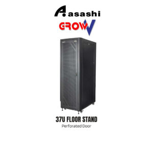 5bf10ef6d2dec89364b862169f513181.jpeg Gv GrowV 37u Standard 19" X 800mm Depth Standing Rack (Perforated Door)
