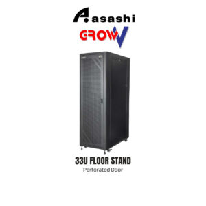 66b490e54a8301b480174da23426a587.jpeg Gv GrowV 33u Standard 19" X 800mm Depth Standing Rack (Perforated Door)