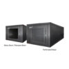 Gv GrowV 9u Standard 19" X 500mm Depth Wall Mount Rack (Perforated Door)