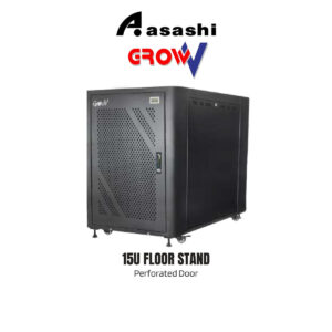 6974514b3891900697877e56078028b1.jpeg Gv GrowV 15u Standard 19" X 800mm Depth Standing Rack (Perforated Door)