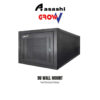 Gv GrowV 9u Standard 19" X 500mm Depth Wall Mount Rack (Perforated Door)