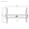 Brateck LP11-46T 37" - 70" Tilt Curved Flat TV Wall Mount
