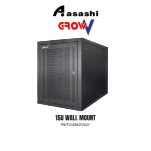 830ce0617a45ac75f83c0001d096eb3c.jpeg Gv GrowV 15u Standard 19" X 500mm Depth Wall Mount Rack (Perforated Door)