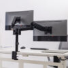 Brateck LDT48-C024 Dual Monitors Pole-Mounted Gas Spring Monitor Arm 17"-32", Max 9kg