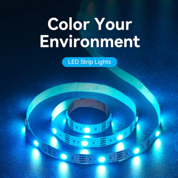 Vention RGB FPC LED Strip Lights with IR remote and USB 5V Power Supply White Reel