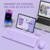 Micropack 268W 2.4G + Bluetooth Wireless Keyboard and Mouse Combo KM-268W