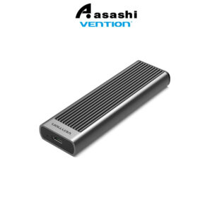 b9391c1c19794435e19e184663b8787c.jpeg Vention M.2 NVMe SSD Enclosure (USB 3.1 Gen 2-C) with Heat Sink Gray Aluminum Alloy Type KPKH0