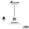 Brateck PLB-CE-1044-01 32"- 70", Profile 707 ~ 1577mm, Tilt +5° ~ -25°, Swivel +30° ~ -30°,Max. 50kg