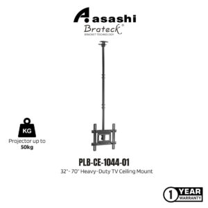 bb2f63da07dda7b03d0e7ed15ac6674f.jpeg Brateck PLB-CE-1044-01 32"- 70", Profile 707 ~ 1577mm, Tilt +5° ~ -25°, Swivel +30° ~ -30°,Max. 50kg