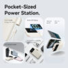 (3C Certified) Vention 10000mAh (Black) Power Bank (USB-C + USB-A) with Built-in Cable 22.5W LED Display Type - 2Y Warranty