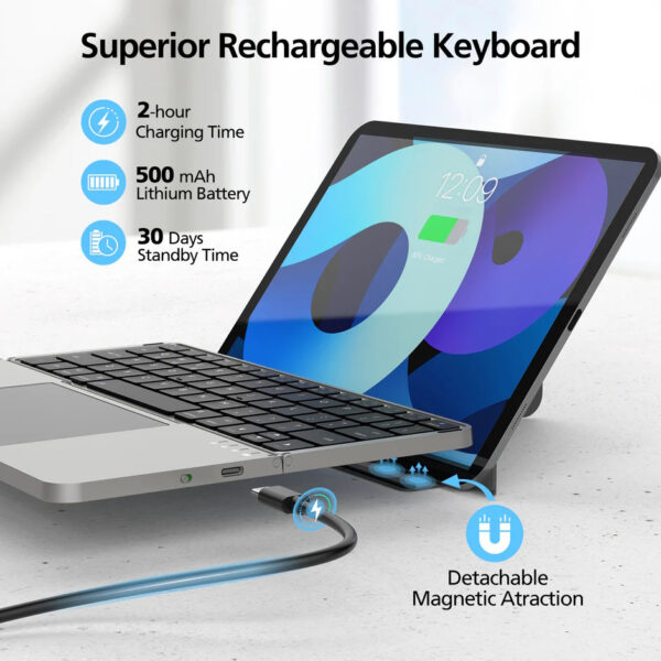 Micropack Bluetooth Rechargeable Wireless Foldable Keyboard K-F01