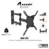 Brateck LDA21-223 13” - 42”, Tilt - 12°, Swivel + -90°, Level Adjustment + - 3° Tilting and Swivel Wall TV Bracket