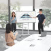 Brateck TTV11-46TW Rotating Mobile Stand for Interactive Display For 37"-70" Displays, including Samsung Flip, Surface Hub 2S.