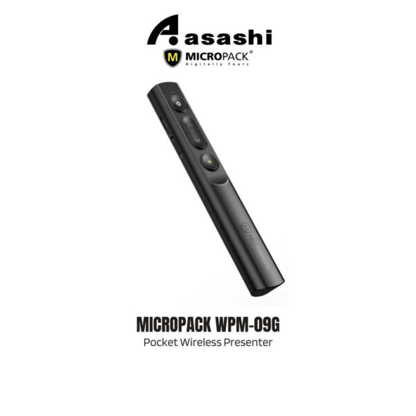 Micropack Green Laser Wireless Presentation Clicker WPM-09G
