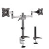Brateck LDT11-C024 Tilt / Swivel LCD Desk Mount (Support TWO Monitors) Max VESA 100x100