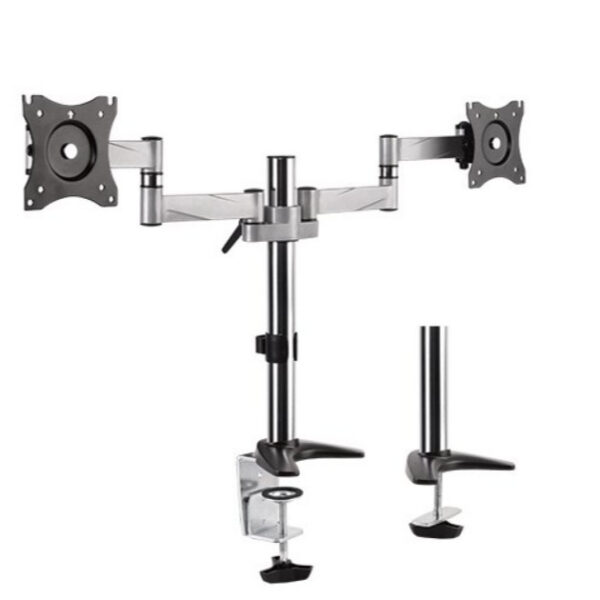 Brateck LDT11-C024 Tilt / Swivel LCD Desk Mount (Support TWO Monitors) Max VESA 100x100