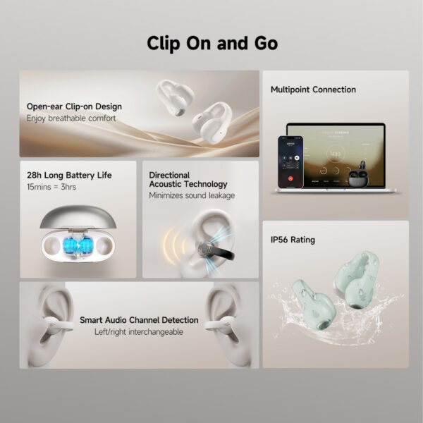 Edifier Comfo C Open-ear Wireless Sport Earbuds with ConneX Customization App